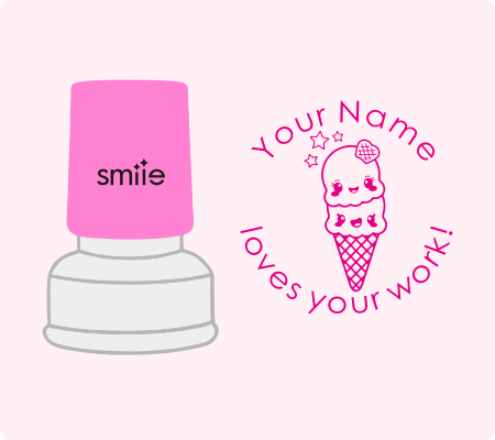 Cute Ice cream Stamp