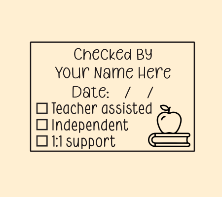 Teacher Checked By Stamp