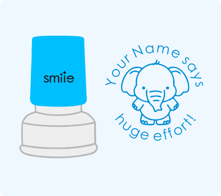 Elephant Huge Effort Stamp