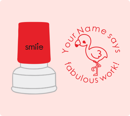 Flamingo Fabulous Work Stamp