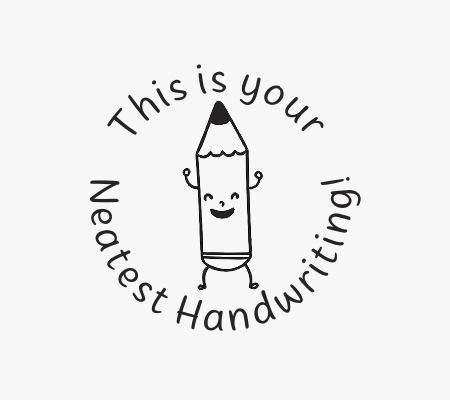 Neat Handwriting Stamp