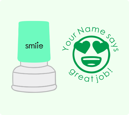 Emoji Eye Love Stamp