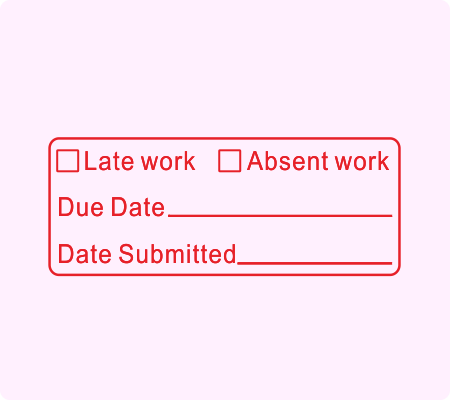 Late & Absent Work Stamp