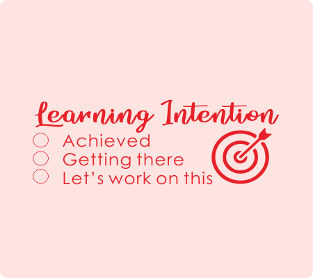 Learning Intention Stamp