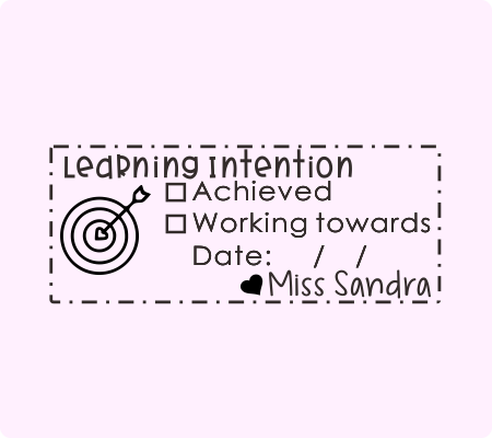 Learning Intention Stamp -Style 1