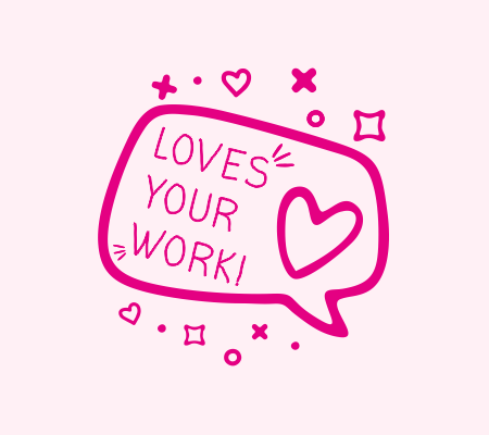 Loves Your Work Stamp