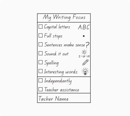 My Writing Focus Stamp