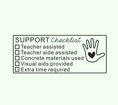 Support Checklist Stamp