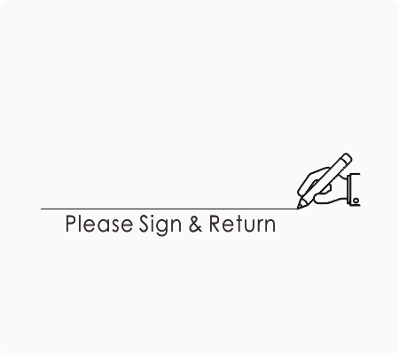 Sign & Return Stamp -Style 2