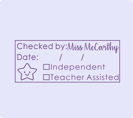 Teacher Checked Stamp