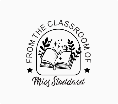 Teacher Library Stamp -Style 20