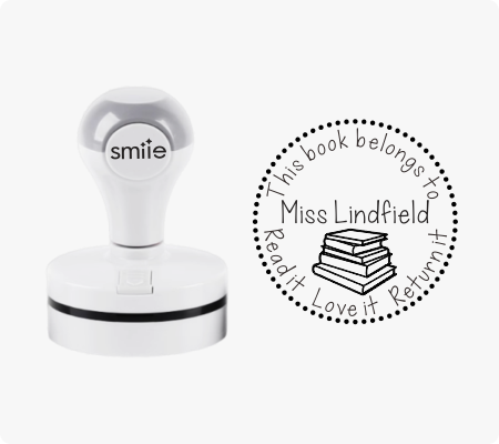 Teacher Library Stamp -Style 12
