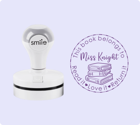 Teacher Library Stamp -Style 13