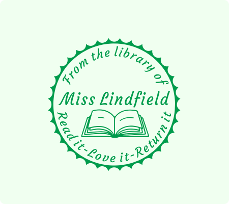 Teacher Library Stamp -Style 14