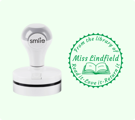 Teacher Library Stamp -Style 14