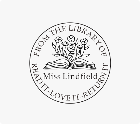 Teacher Library Stamp -Style 15