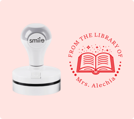 Teacher Library Stamp -Style 17