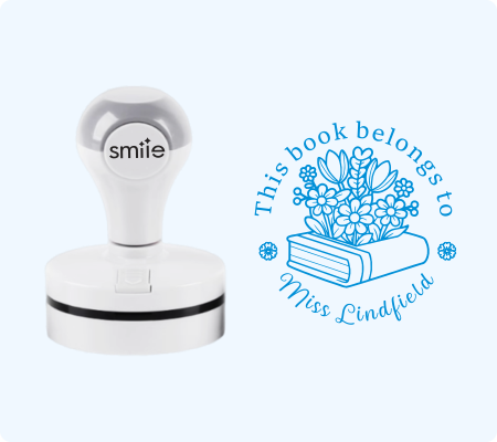 Teacher Library Stamp -Style 18