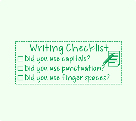 Writing Checklist Stamp