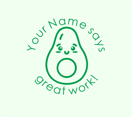 Avocado Stamp