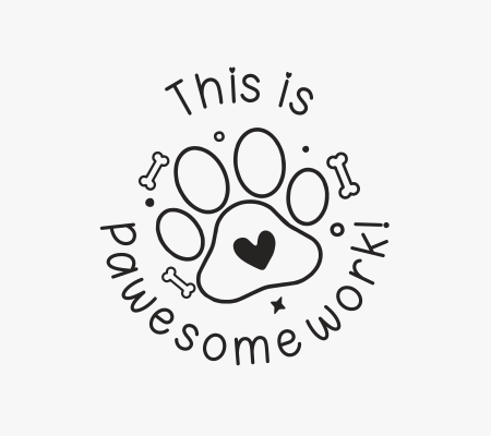 Pawesome Work Stamp