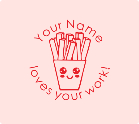 French Fries Stamp