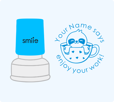 Coffee Enjoy Your Work Stamp