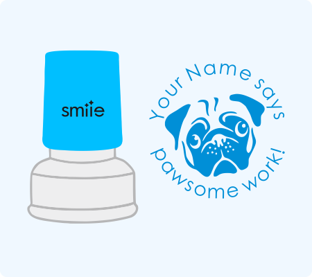 Dog Pawsome Work Stamp