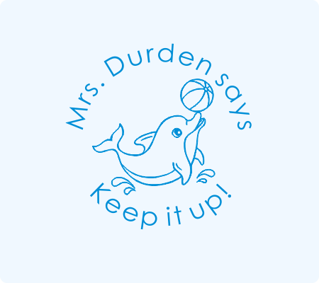 Dolphin Keep it Up Stamp