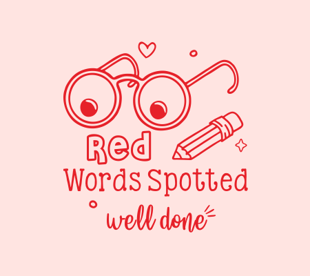 Red Words Spotted