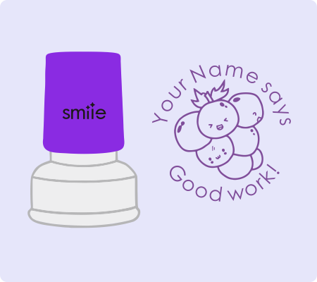 Grape Good Work Stamp