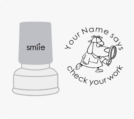 Check Your Work Stamp