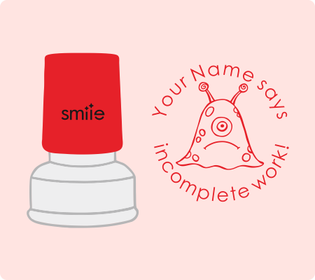 Monster Incomplete Work Stamp