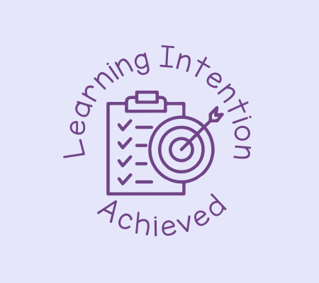 Learning Intention Achieved