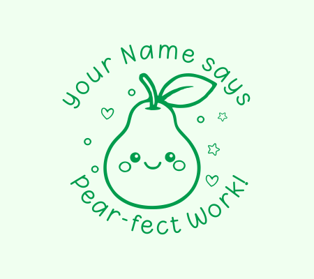Pear Stamp