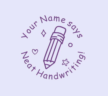 Neat Handwriting Stamp