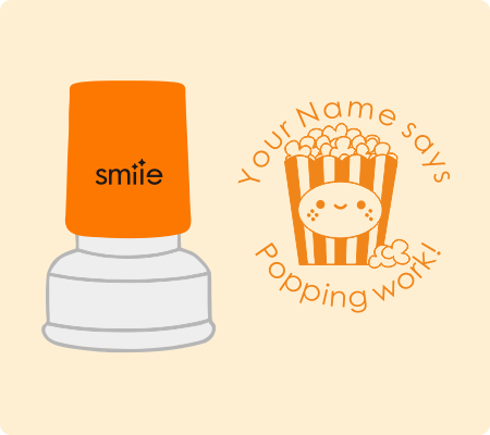 Popcorn Popping Stamp