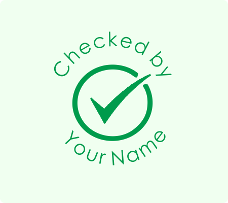 Tick Checked By Stamp