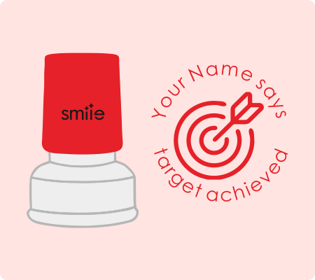 Target Achieved Stamp