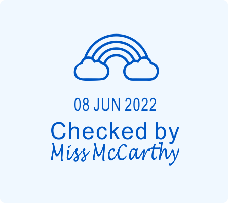 Teacher Date Stamp- Rainbow