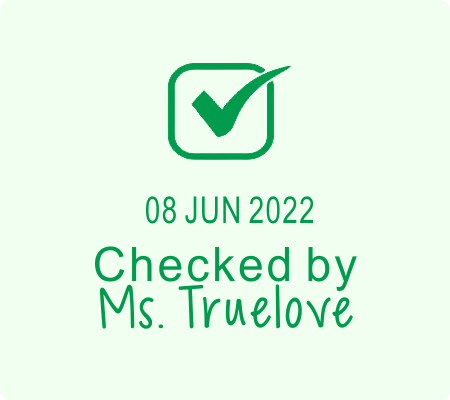 Teacher Date Stamp- Tick