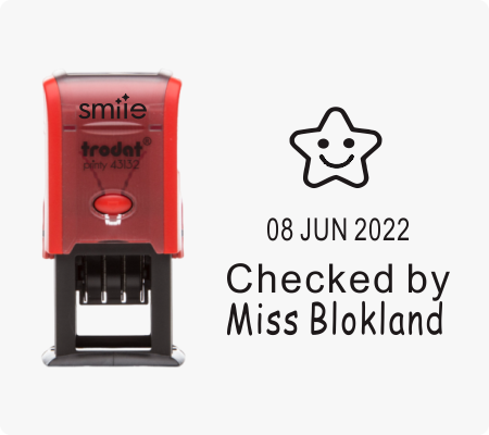 Teacher Date Stamp- Star