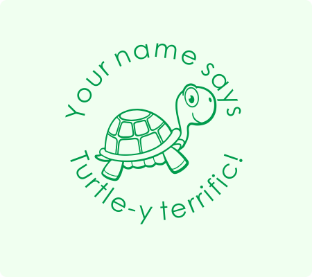 Turtle-y Terrific Stamp