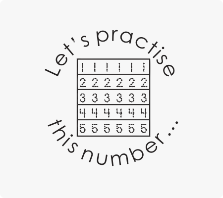Number Practise Stamp