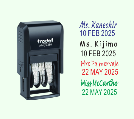 Name + Date Stamp