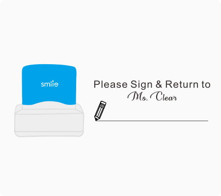 Sign & Return Stamp -Style 1