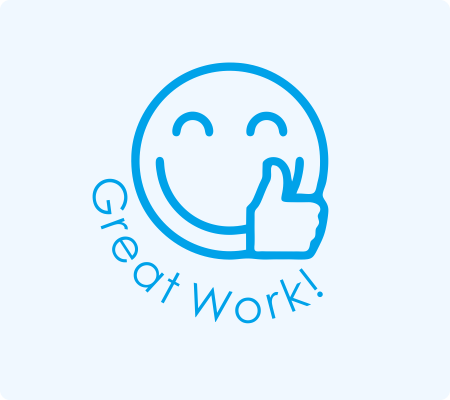 Emoji Great Work Stamp