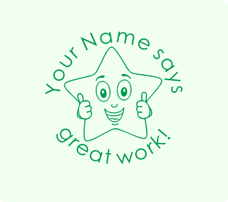 Star Thumb Up Stamp