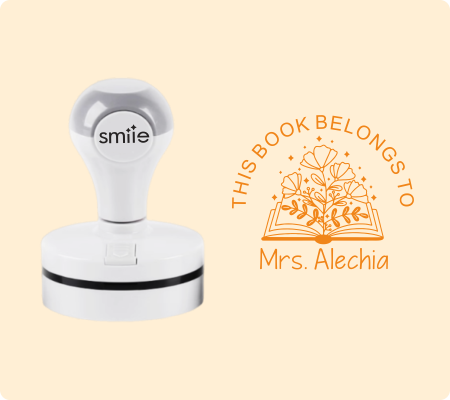 Teacher Library Stamp -Style 16