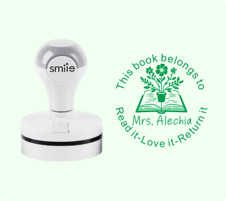 Teacher Library Stamp -Style 19